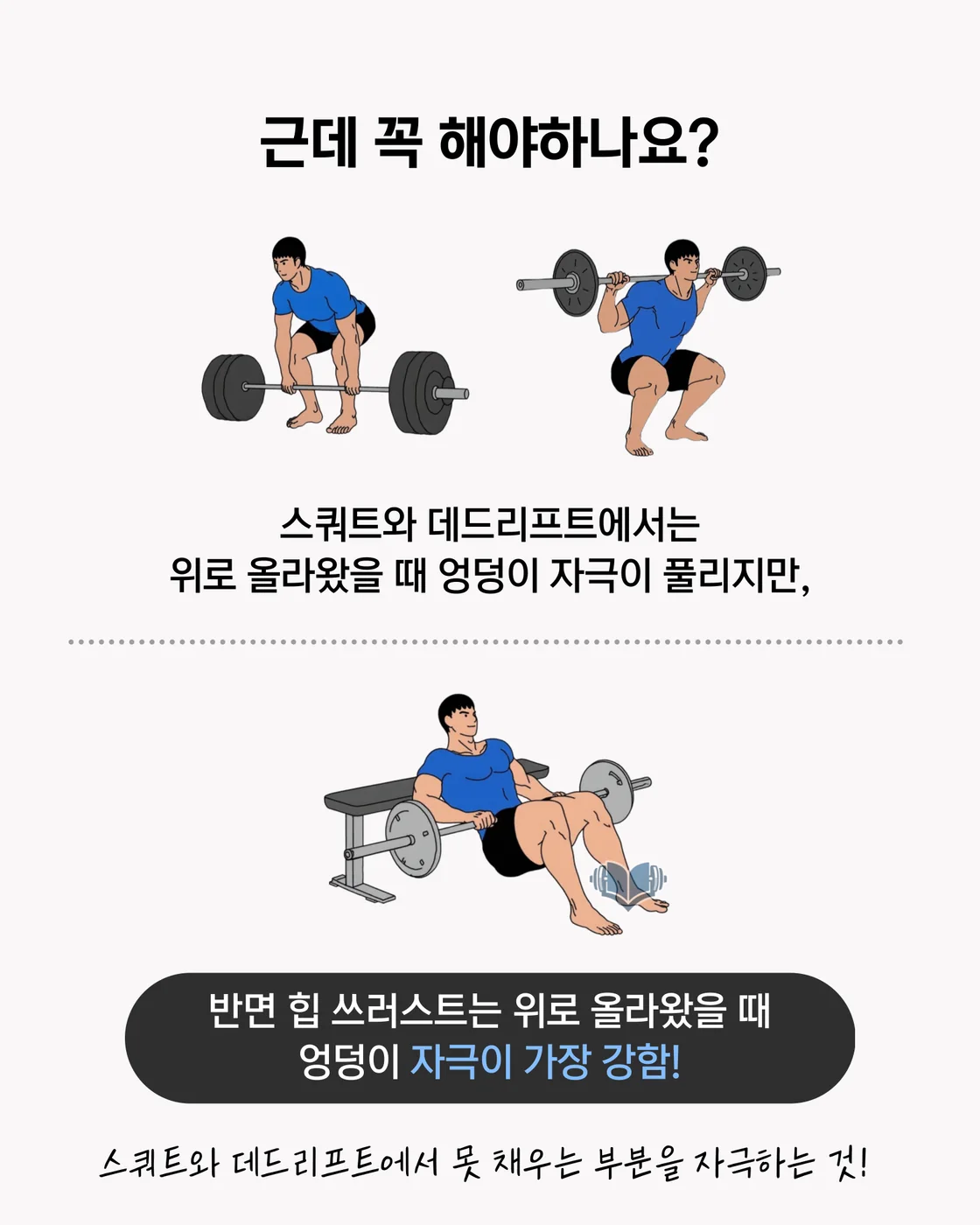 힙 쓰러스트의 필요성을 설명하는 이미지