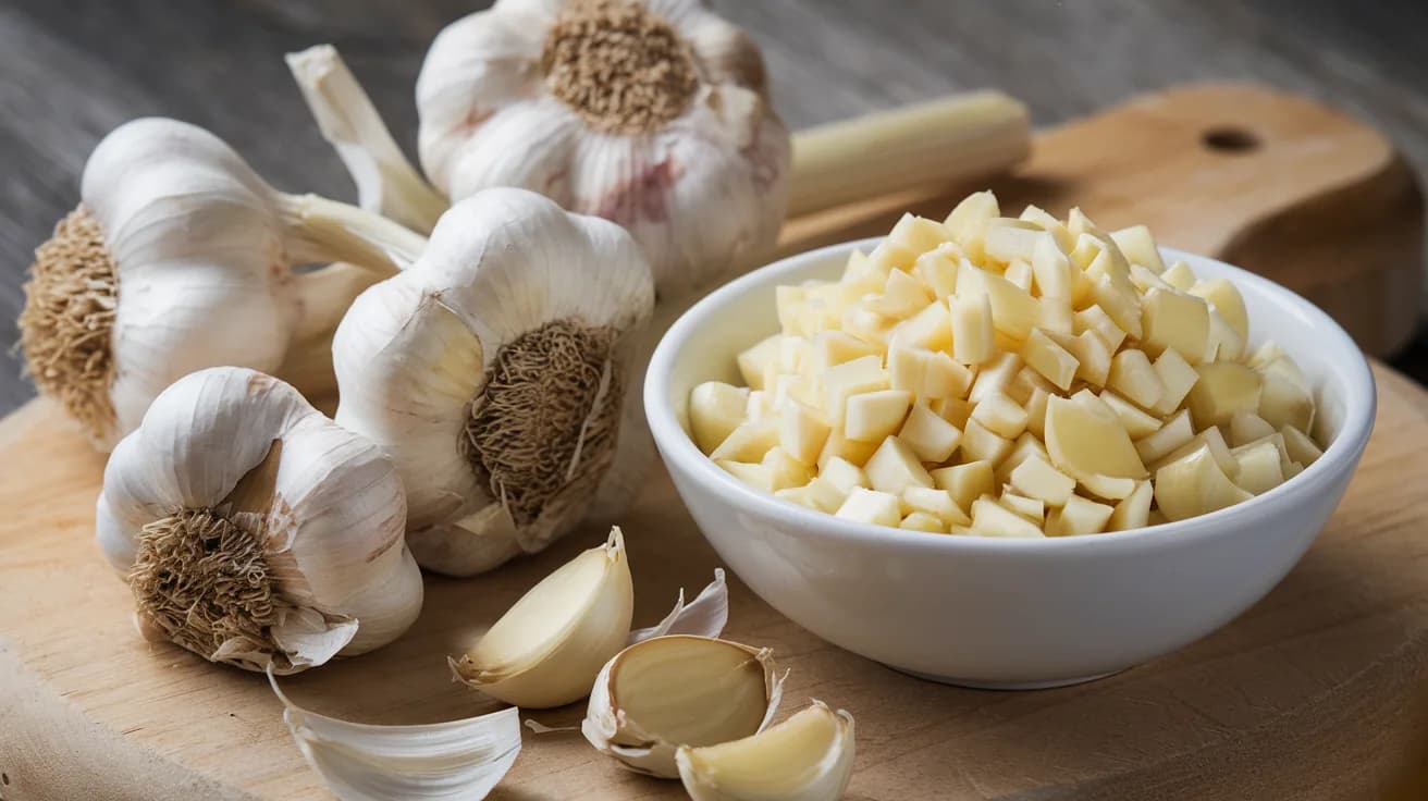 마늘을 보여주는 이미지